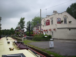 The Shroppie fly pub in Audlum